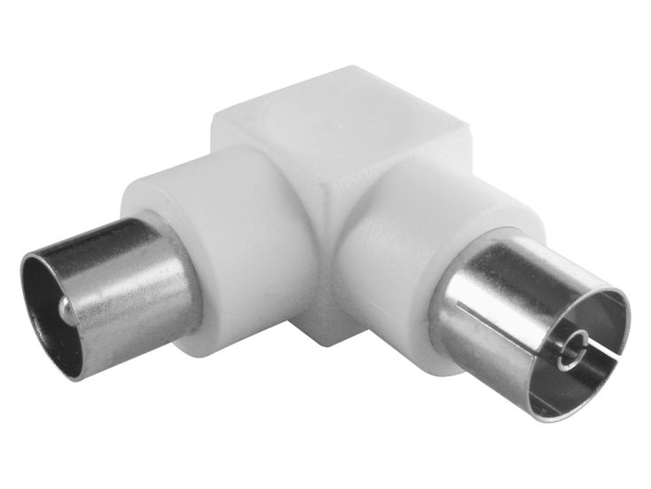 Schwaiger coax haaks male - female adapter