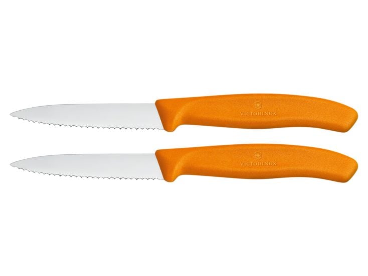 Victorinox Swiss Classic gekartelde schilmesjes set - Orange