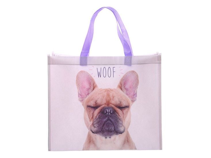 WOOF Franse Bulldog boodschappentas